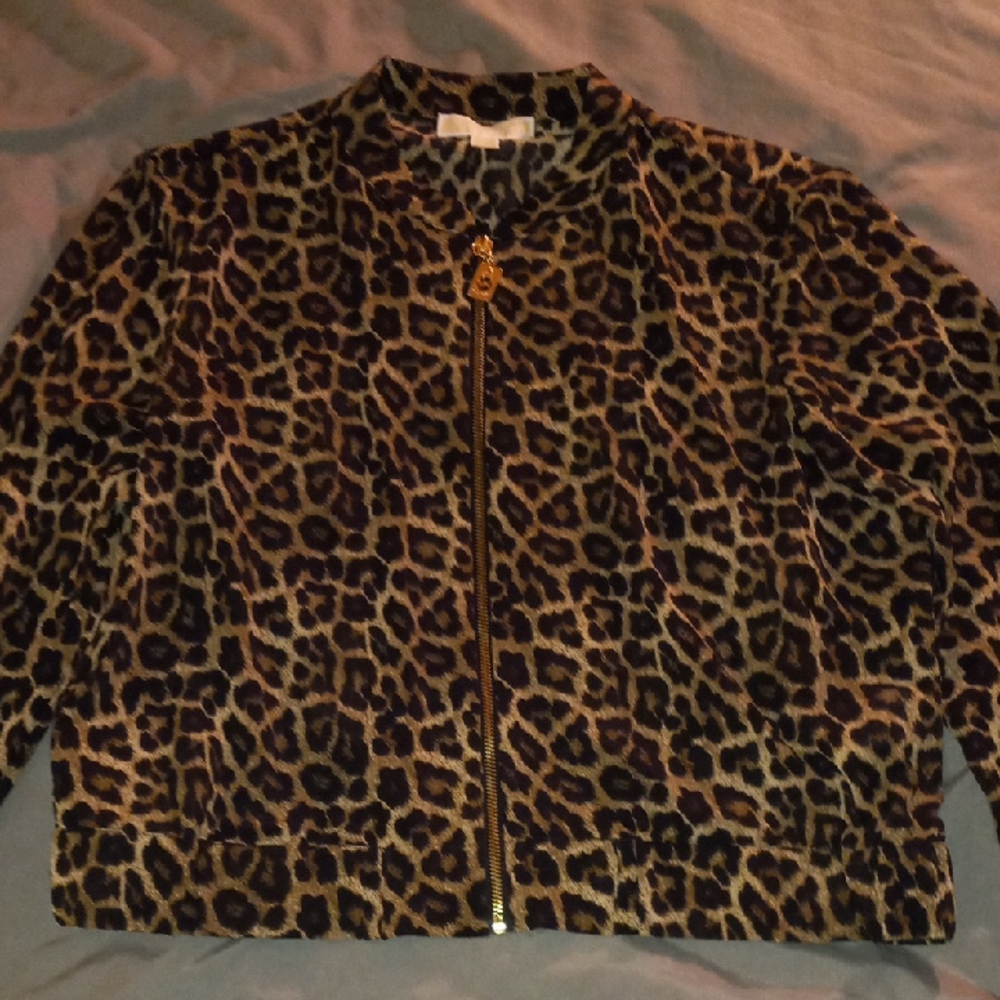 Michael Kors Leopard Print Jacket